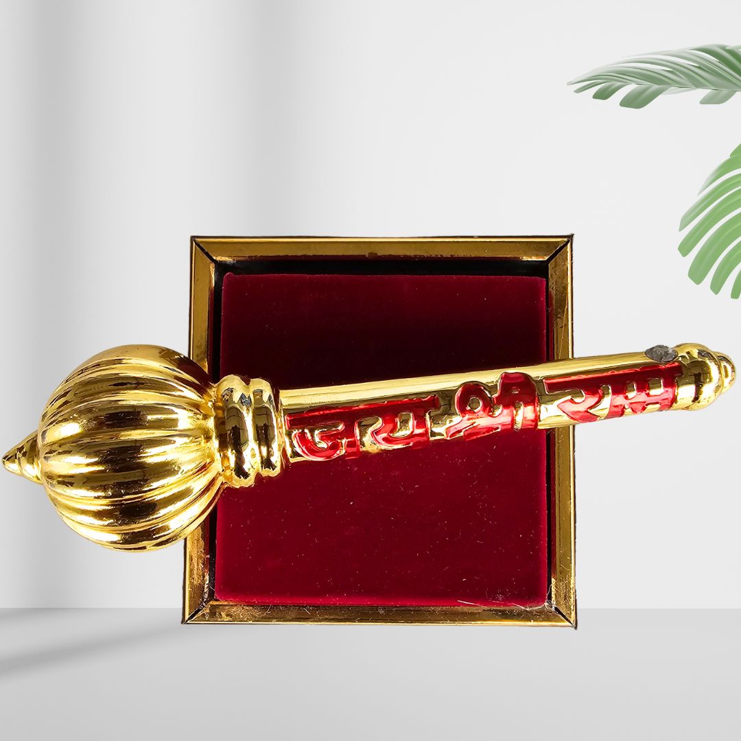 Lord Hanuman/Bajrang Bali Gada for Pooja, Temple, Decor & Gifting Purpose