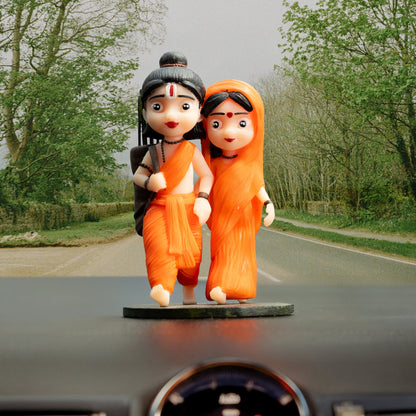 Sita Ram Bal Murti For Car Dashboard and Pooja Ghar