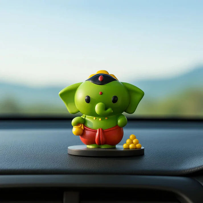 Cute Bal Ganesha Idol For Home, Car Dashboard, Gifting & Decor