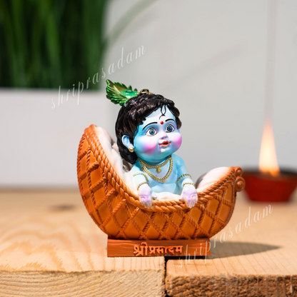 Laddo Gopal Idol | Bal Krishna Murti | Decorative Showpiece Makhan Chor