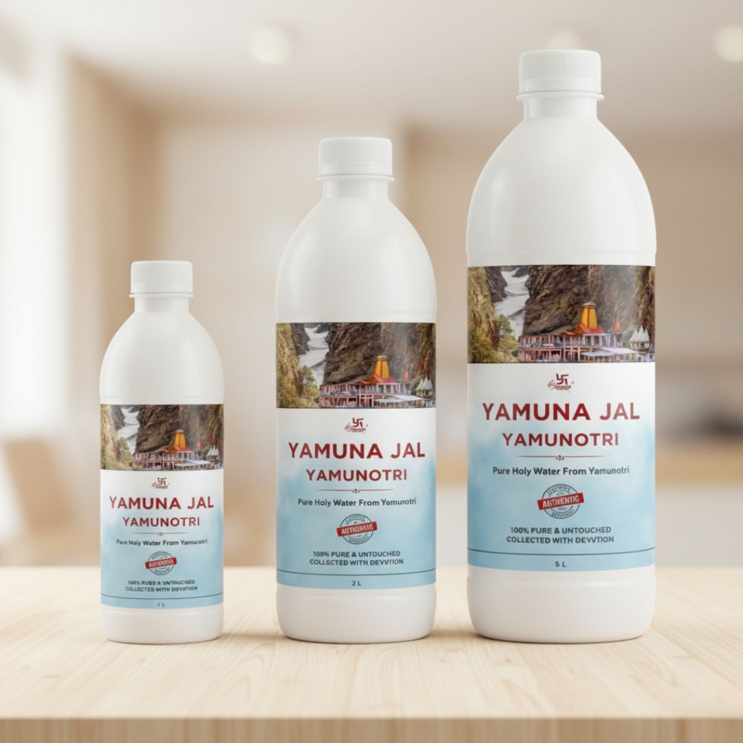 Yamunotri Yamuna Jal | 100% Pure & Untouched Holy Water from Yamunotri | Sacred Yamuna Water for Puja, Abhishek & Rituals