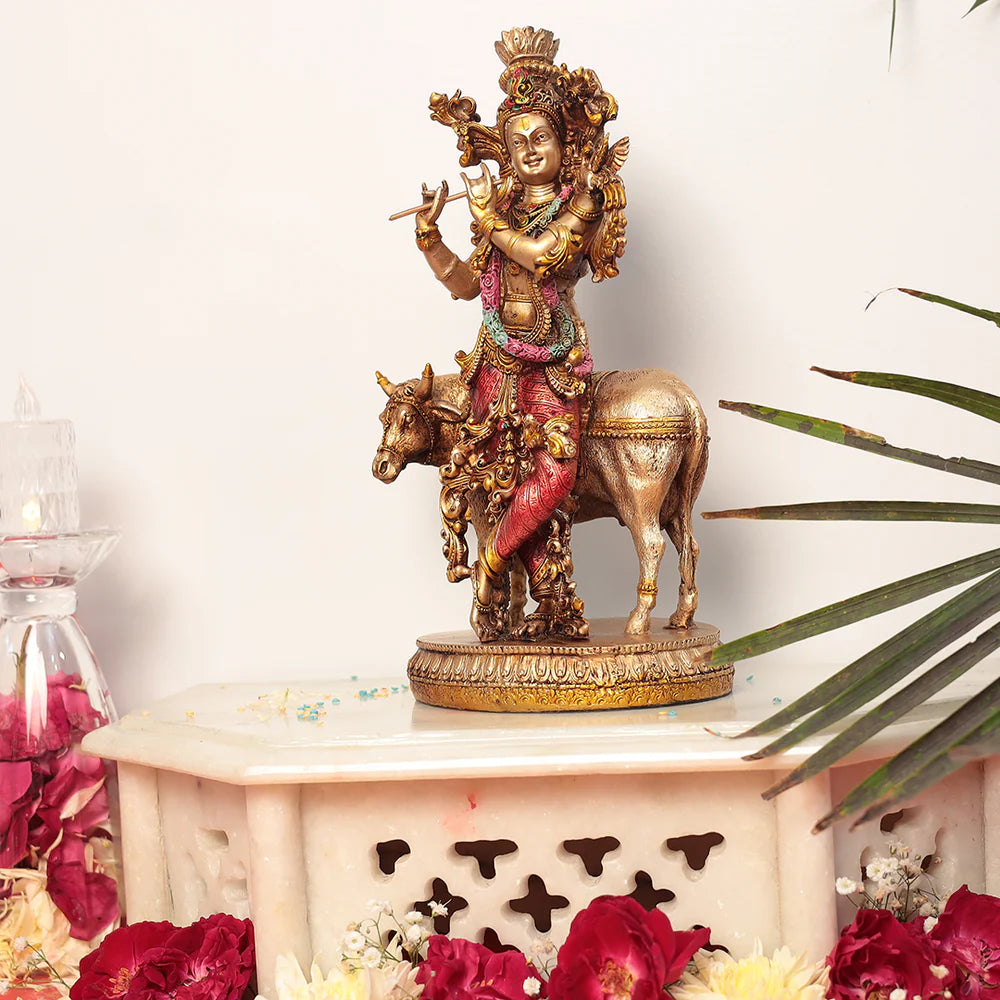 Shri Krishna with Cow Idol