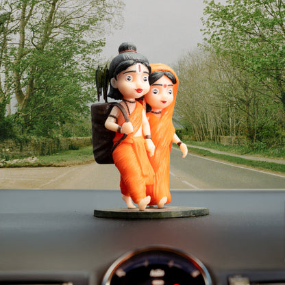Sita Ram Bal Murti For Car Dashboard and Pooja Ghar