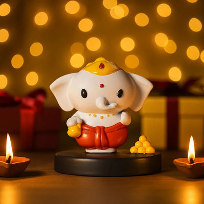 Cute Bal Ganesha Idol For Home, Car Dashboard, Gifting & Decor