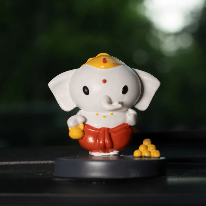 Cute Bal Ganesha Idol For Home, Car Dashboard, Gifting & Decor