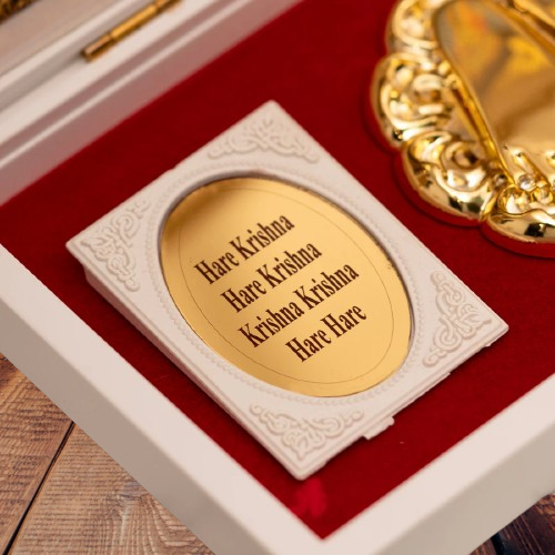 Gold Plated Shri Radha Krishna Pocket Temple