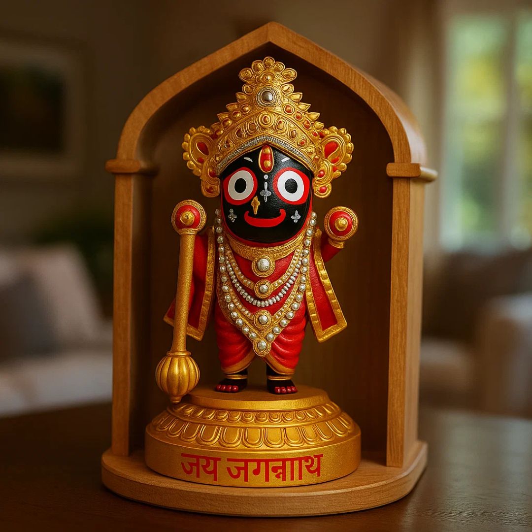 Shree Jagannath Idol Statue Divine Decor for Home, Car Dashboard & Gifting