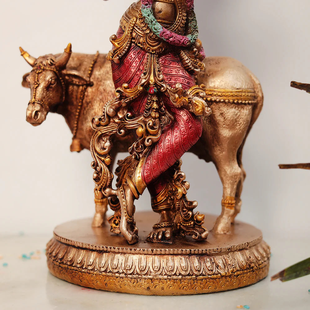 Shri Krishna with Cow Idol