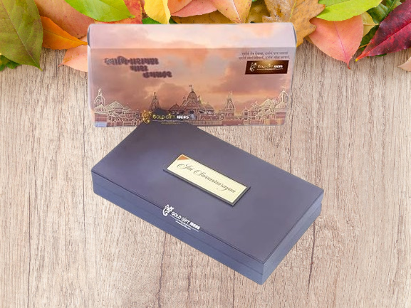 24K Gold Plated Swaminarayan pocket Temple