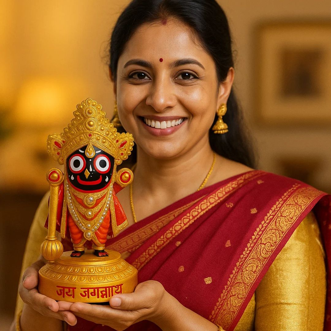 Shree Jagannath Idol Statue Divine Decor for Home, Car Dashboard & Gifting