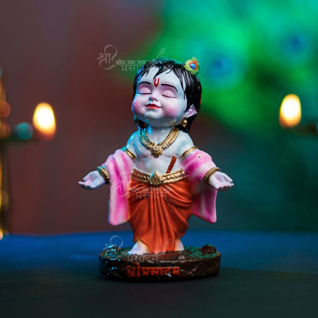 Bal Gopal Idol For Car Dashboard, Puja, & Gift