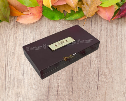 24K Gold Plated Vitthal Rukmini Pocket Temple