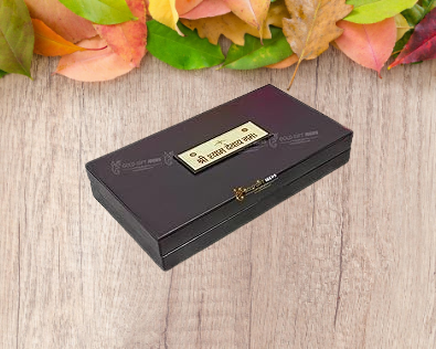 24K Gold Plated Khatu Shyam Baba Pocket Temple