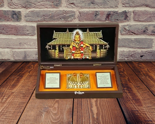 24K Gold Plated Ayyappa Swami Pocket Temple