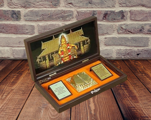 24K Gold Plated Ayyappa Swami Pocket Temple