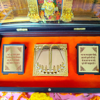 24K Gold Plated Shri Hanuman Ji Pocket Temple