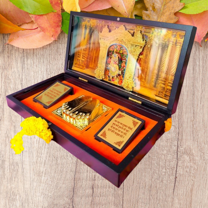 24K Gold Plated Shri Hanuman Ji Pocket Temple