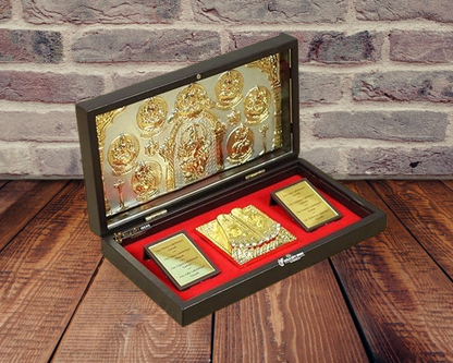 24K Gold Plated AshtaLakshmi Maa Pocket Temple