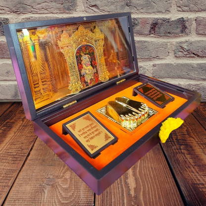 24K Gold Plated Shri Hanuman Ji Pocket Temple
