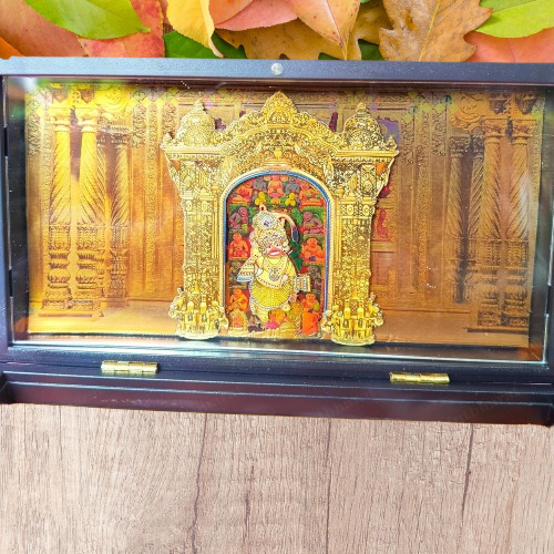 24K Gold Plated Shri Hanuman Ji Pocket Temple