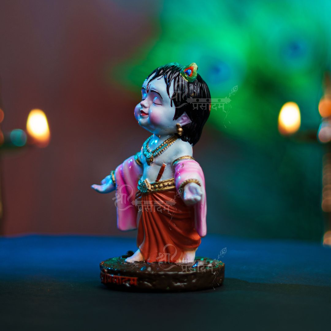 Bal Gopal Idol For Car Dashboard, Puja, & Gift