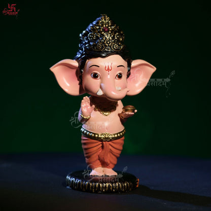 Bal Ganesha Idol For Home, Puja, and Gift