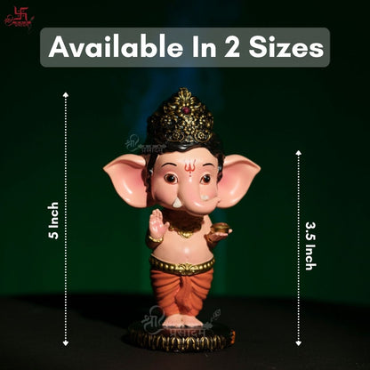 Bal Ganesha Idol For Home, Puja, and Gift