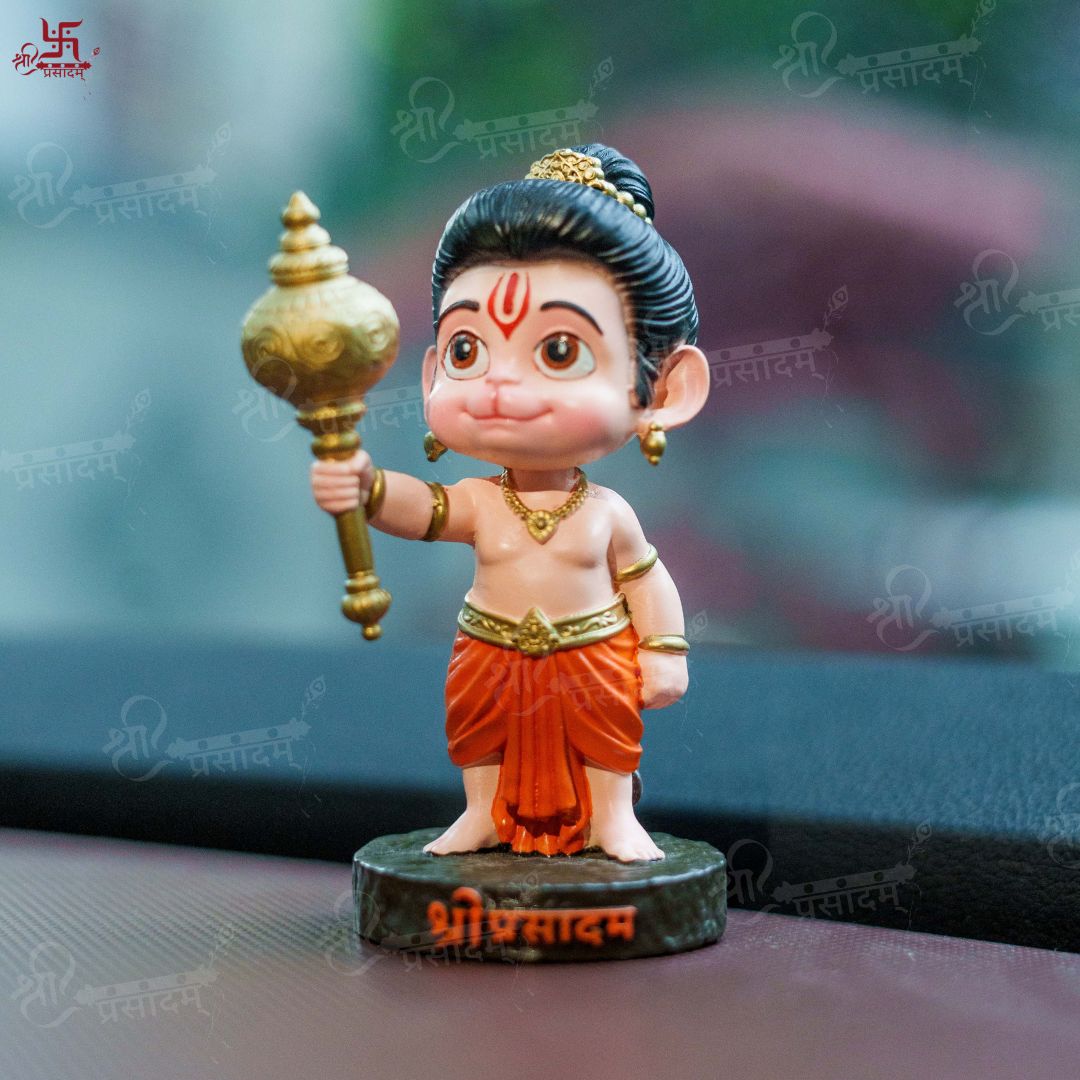 Bal Hanuman with Gada Decorative Showpiece