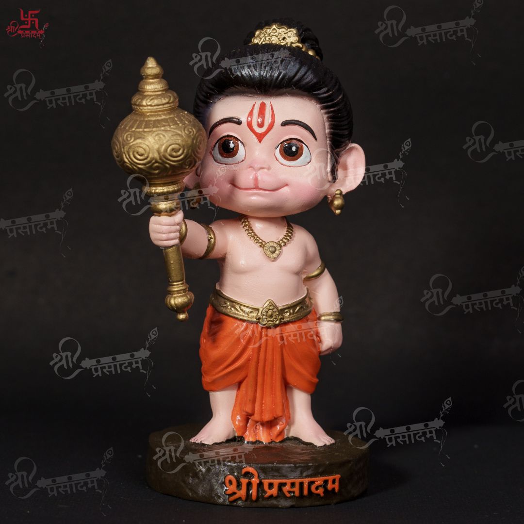 Bal Hanuman with Gada Decorative Showpiece