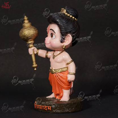 Bal Hanuman with Gada Decorative Showpiece