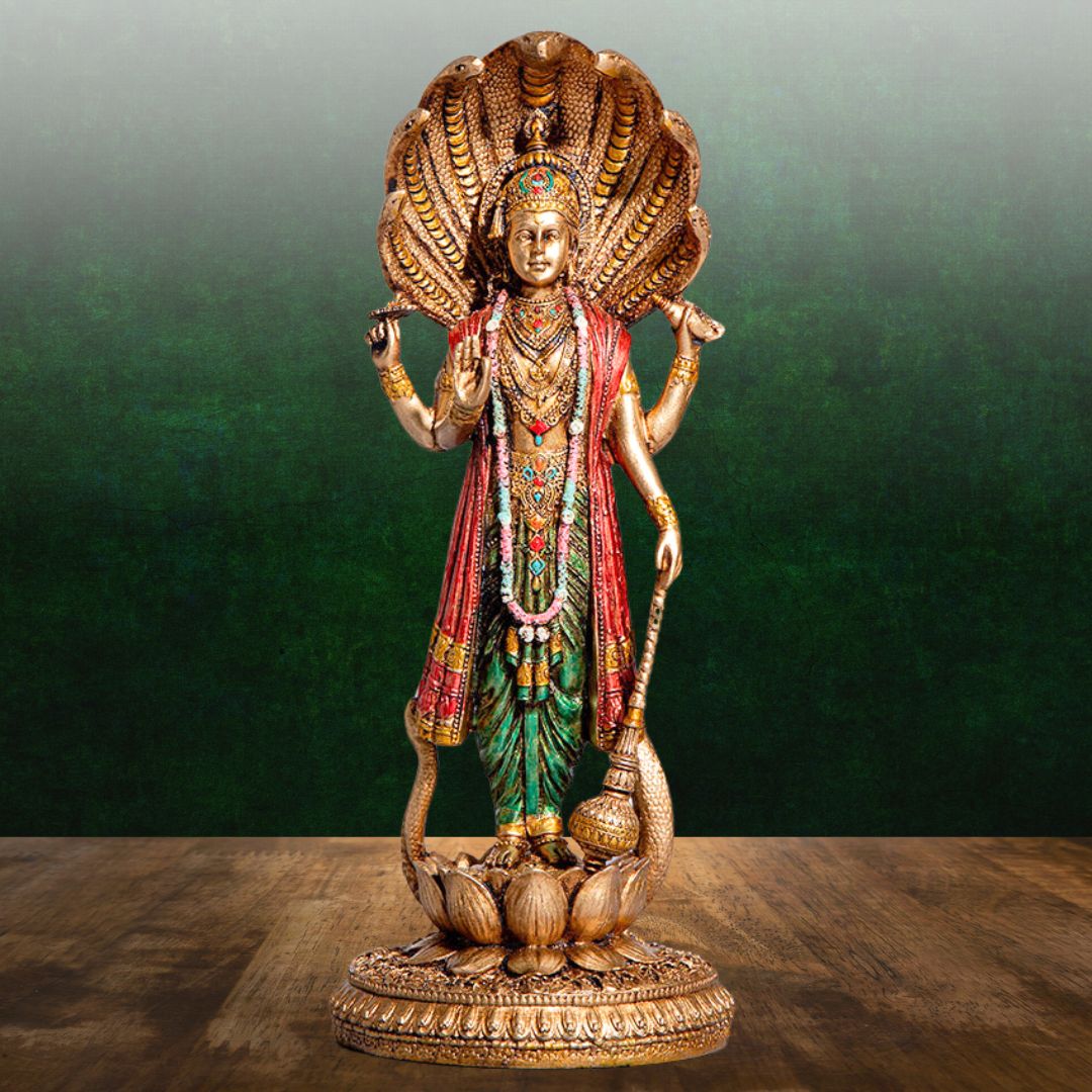 Bhagwan Vishnu Statue For Home, Puja, And Gift