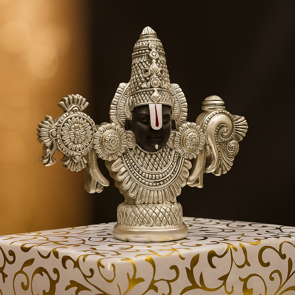 Lord Balaji Idol - Silver Plated