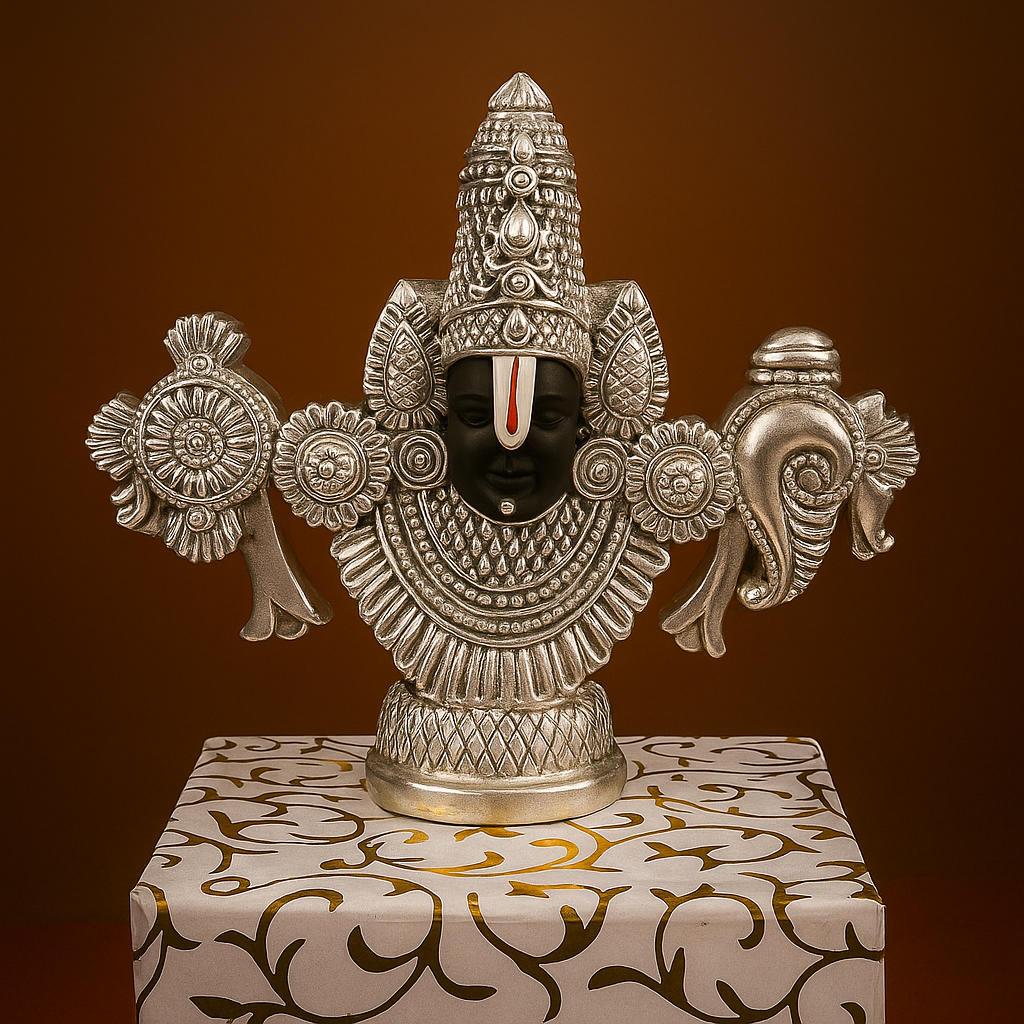 Lord Balaji Idol - Silver Plated