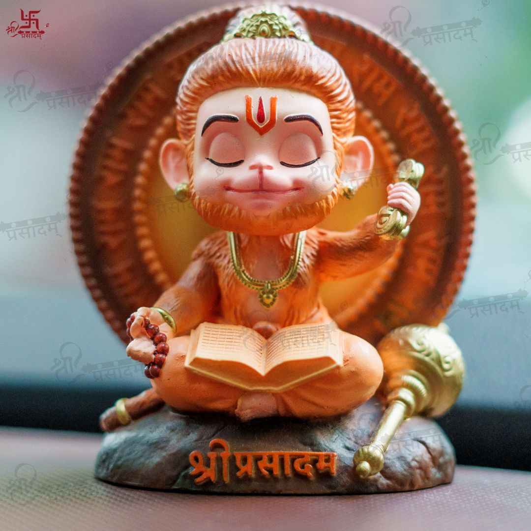 Meditating Bal Hanuman Idol