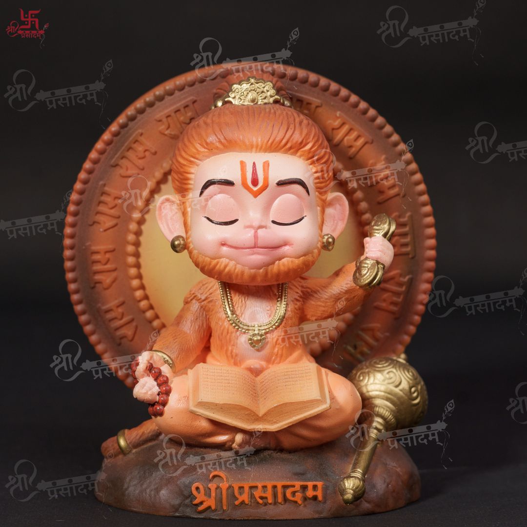 Meditating Bal Hanuman Idol