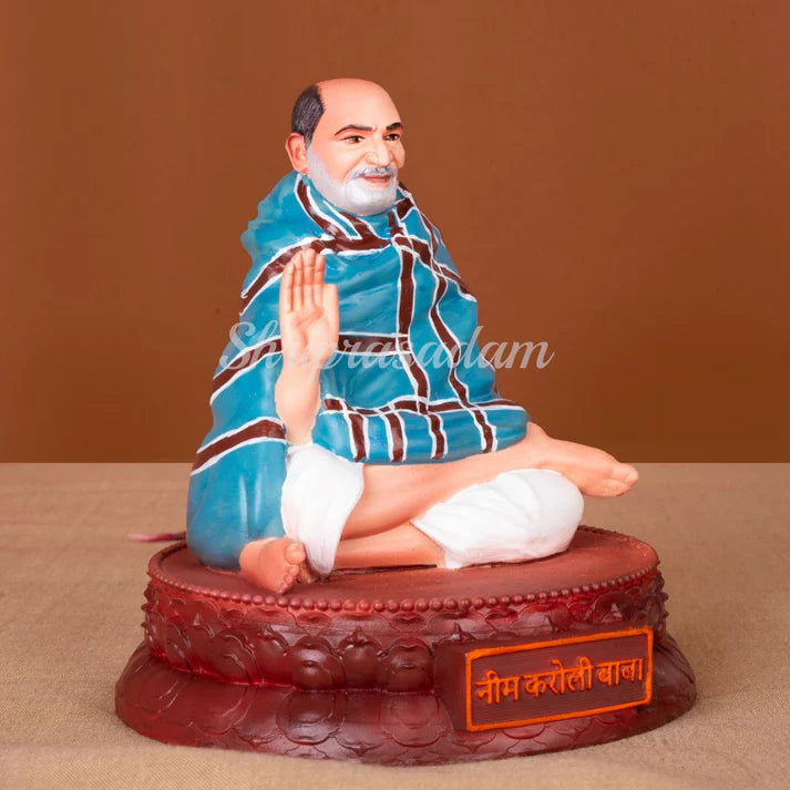 Neem Karoli Baba Idol Statue – For Home, Car Dashboard, Gifting & Spiritual Decor