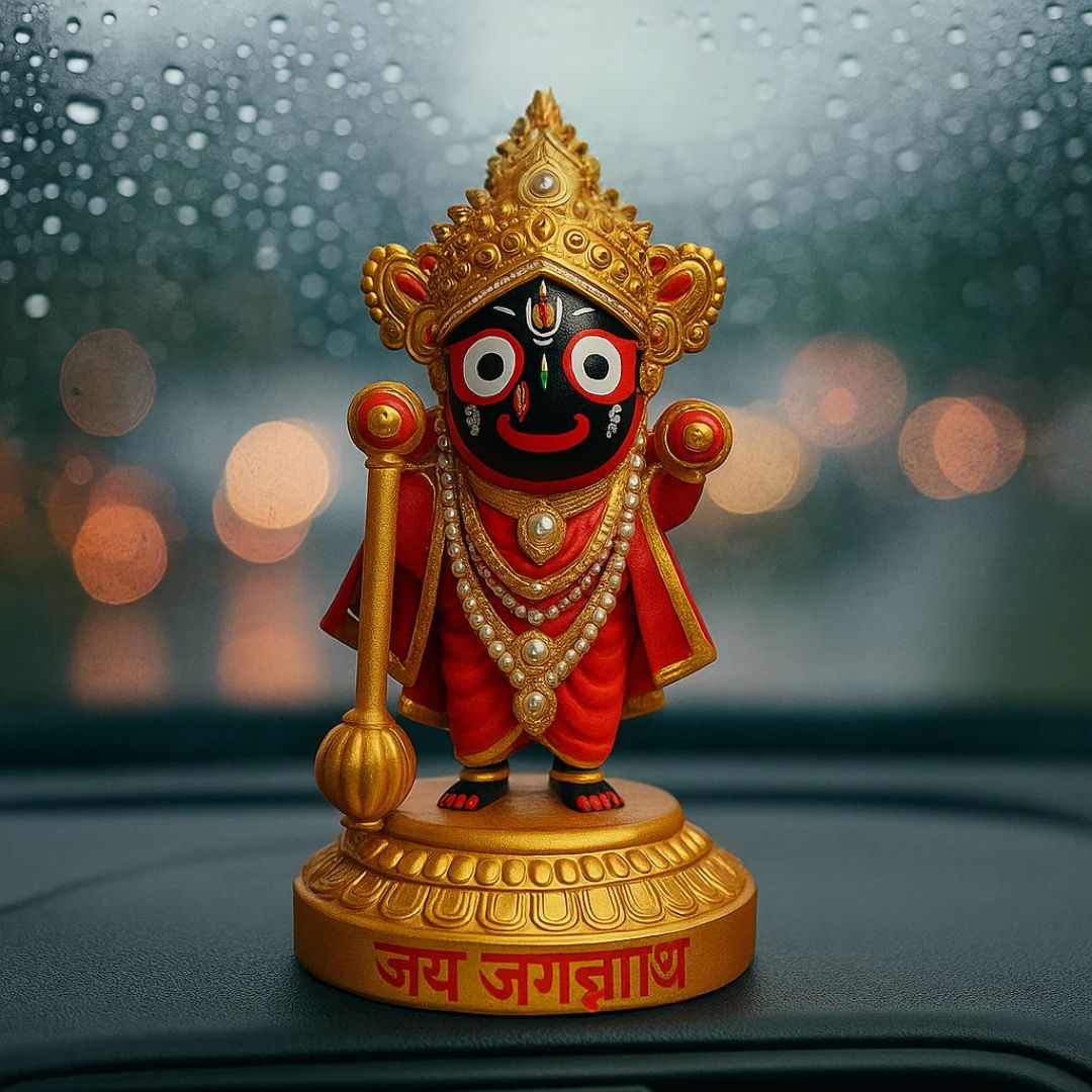 Shree Jagannath Idol Statue Divine Decor for Home, Car Dashboard & Gifting