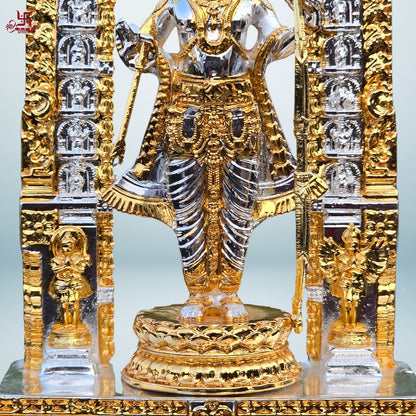 Shri Ram Lalla Gold and Silver Plated Murti For Home, Puja, Office, and Gift