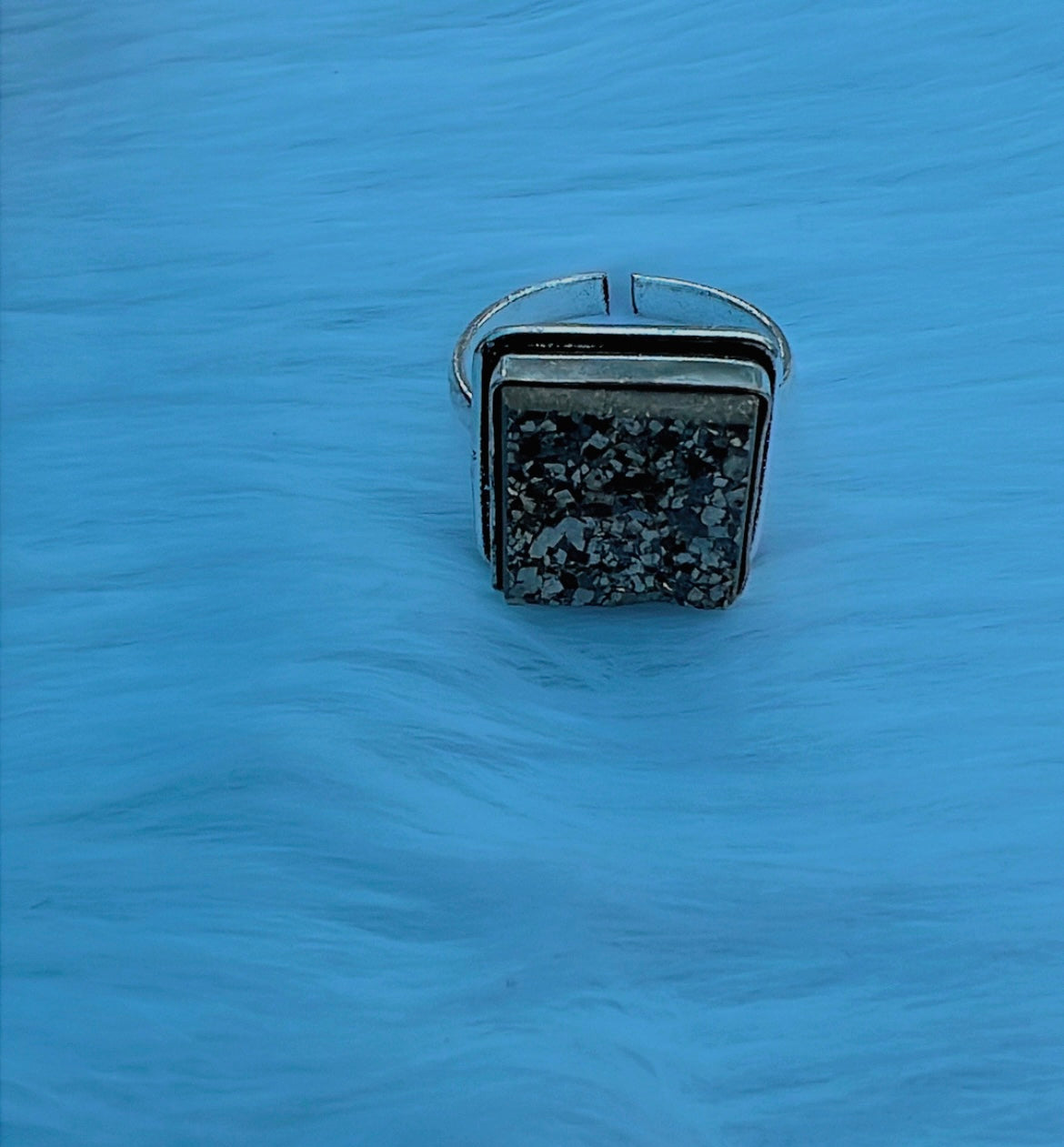 Pyrite Natural  Adjustable Ring