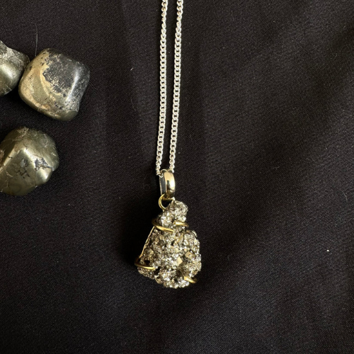 Natural Pyrite Pendant