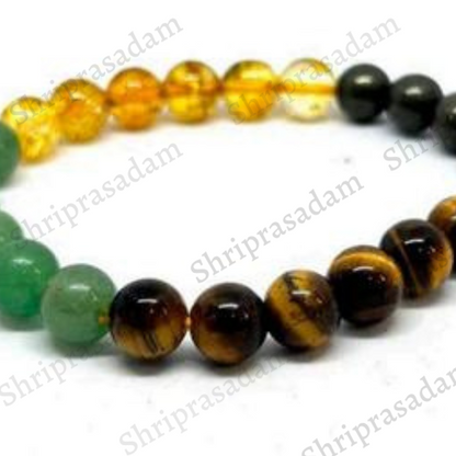 CITRINE PYRITE TIGER’S EYE - MONEY MANIFEST BRACELET