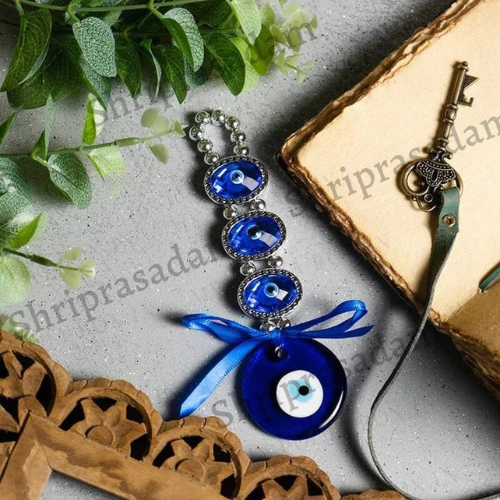 Three Crystal Evil Eye Hanging