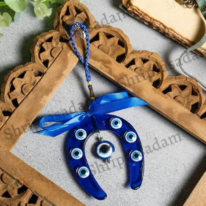 Horse Shoe Good Luck Feng Shui Evil Eye Hanging