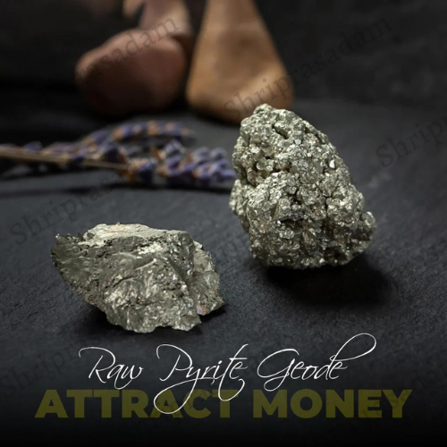 Raw Pyrite Geode For Attracting Money