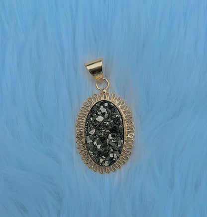 Raw Pyrite Pendant(GOLD)