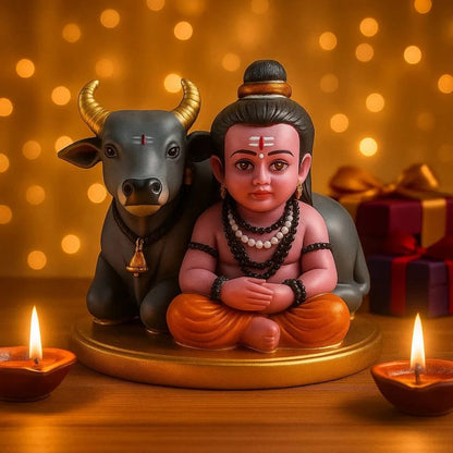 Bal Shiv Idol With Nandi