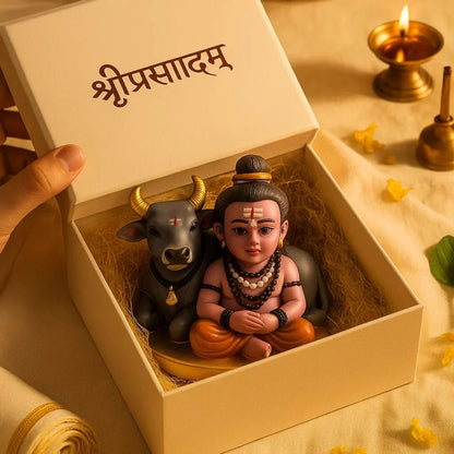 Bal Shiv Idol With Nandi