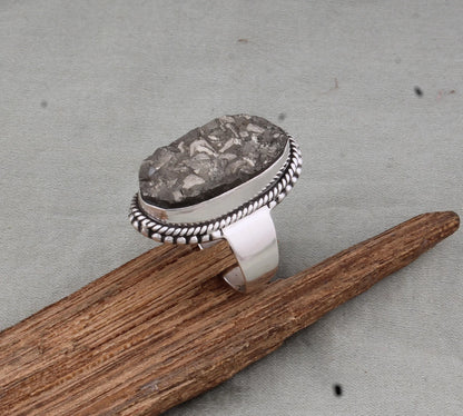 Pyrite Natural  Adjustable Ring