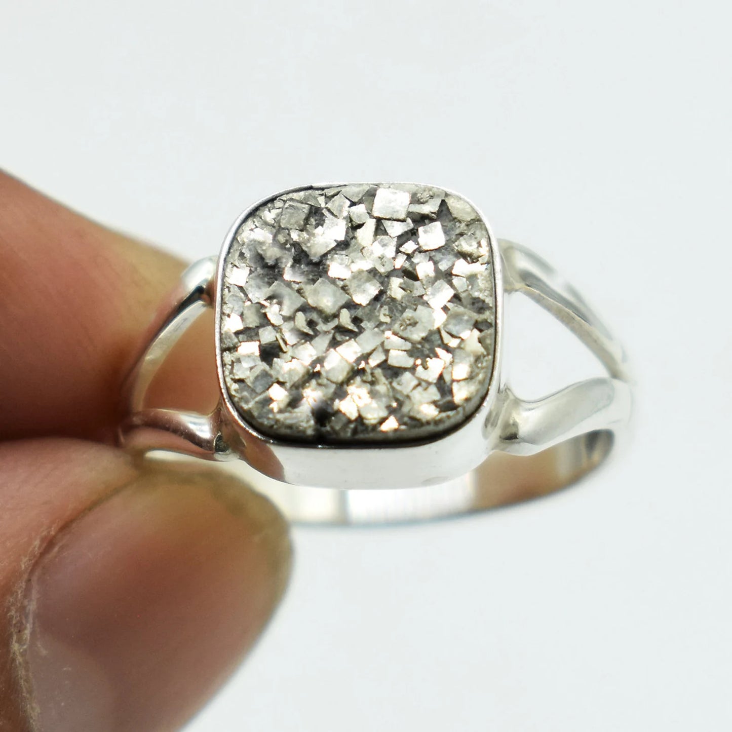 Pyrite Natural  Adjustable Ring