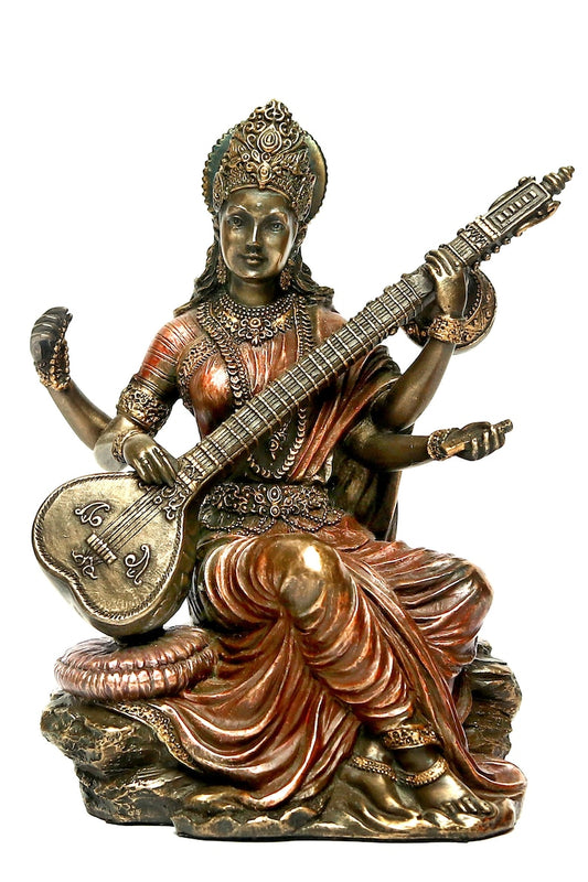 Goddess Maa Saraswati Idol for Temple Pooja Room Home Decor